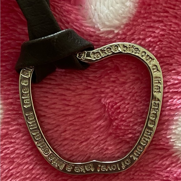 APPLE outline pendant on leather strap - Picture 2 of 3